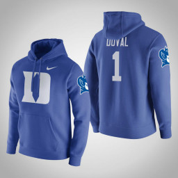 Duke Blue Devils #1 Trevon Duval Men's Royal College Basketball Hoodie