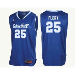 Seton Hall Pirates #25 Philip Flory Authentic College Basketball Jersey Royal