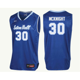 Seton Hall Pirates #30 Quincy McKnight Authentic College Basketball Jersey Royal