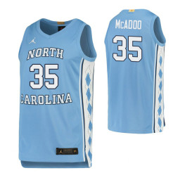 North Carolina Tar Heels #35 Ryan McAdoo Carolina Blue Authentic College Basketball Jersey