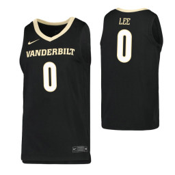 Youth Saben Lee Authentic College Basketball Jersey Black Vanderbilt Commodores