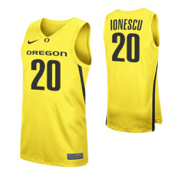 Sabrina Ionescu Oregon Ducks Yellow Authentic College Basketball Jersey