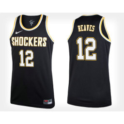 Wichita State Shockers #12 Austin Reaves Black Alternate Replica College Basketball Jersey