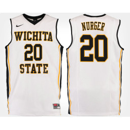 Wichita State Shockers #20 Rauno Nurger White Road Authentic College Basketball Jersey