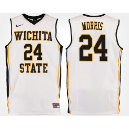 Youth Wichita State Shockers #24 Shaquille Morris White Road Authentic College Basketball Jersey