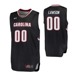 South Carolina Gamecocks #00 AJ Lawson Black Authentic College Basketball Jersey