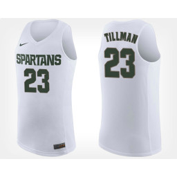 Youth Michigan State Spartans #23 Xavier Tillman White Road Replica College Basketball Jersey