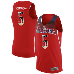 Arizona Wildcats #5 Stanley Johnson Authentic College Basketball Jersey Red
