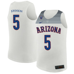 Arizona Wildcats #5 Stanley Johnson Authentic College Basketball Jersey White