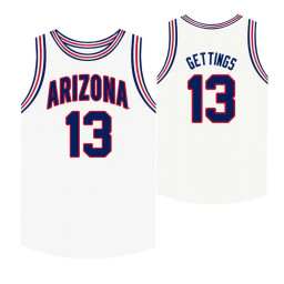 Arizona Wildcats Stone Gettings Replica College Basketball Jersey White