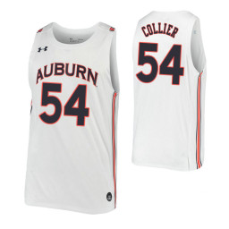 Youth Auburn Tigers #54 Thomas Collier White Authentic College Basketball Jersey