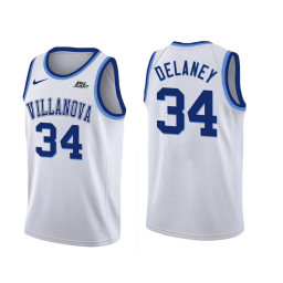 Villanova Wildcats #34 Tim Delaney Replica College Basketball Jersey White