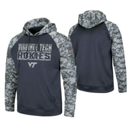 Virginia Tech Hokies Charcoal OHT Military Appreciation Digi Camo Hoodie