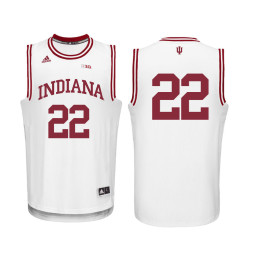 Indiana Hoosiers #22 Clifton Moore Replica College Basketball Jersey White