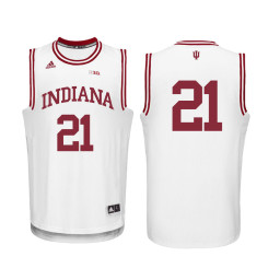 Youth Indiana Hoosiers #21 Freddie McSwain Jr. Authentic College Basketball Jersey White