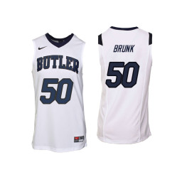 Butler Bulldogs #50 Joey Brunk Authentic College Basketball Jersey White