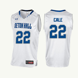 Seton Hall Pirates #22 Myles Cale Authentic College Basketball Jersey White