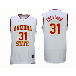 Youth Arizona State Sun Devils #31 Zylan Cheatham Authentic College Basketball Jersey White