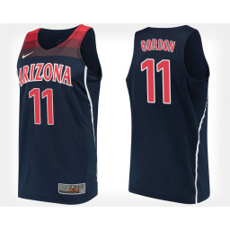 Arizona Wildcats #11 Aaron Gordon Navy Alternate Replica College Basketball Jersey