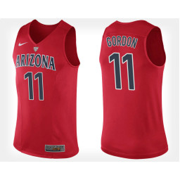 Arizona Wildcats #11 Aaron Gordon Red Home Authentic College Basketball Jersey