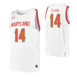 Maryland Terrapins #14 Will Clark White Authentic College Basketball Jersey