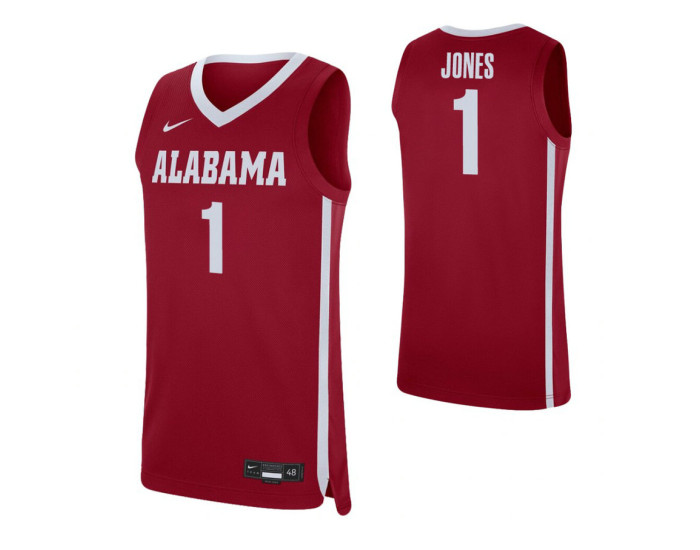 Women's Alabama Crimson Tide 1 Herbert Jones Crimson Authentic College Basketball Jersey